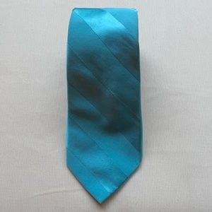 Blue Big Shiny Stripe Tie